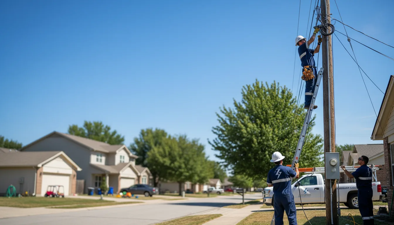 Residential electrician providing installation services in Westphalia, IN